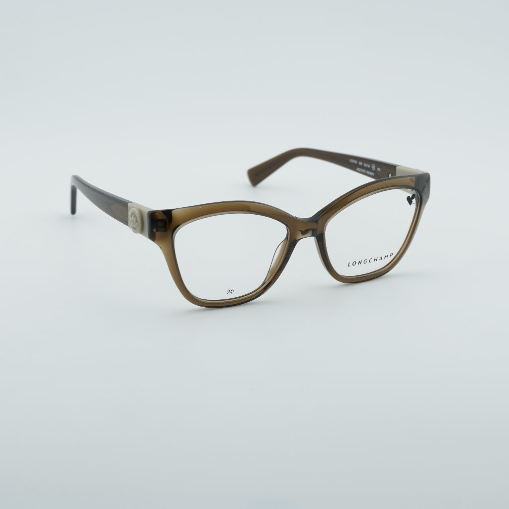Longchamp Lo2755 300 Eyeglasses Transparent Green 53mm Cat Eye Frame
